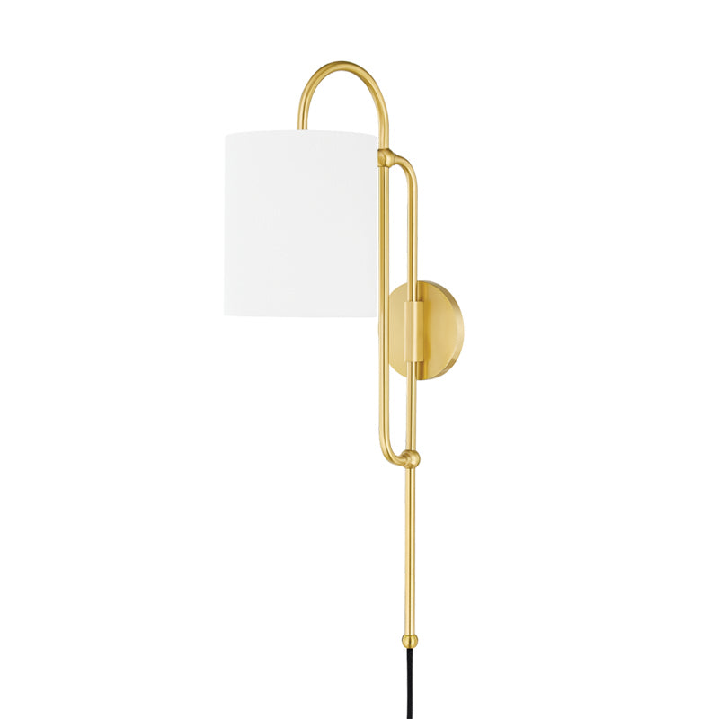 Mitzi Caroline HL641201-AGB Wall Sconce Light - Aged Brass