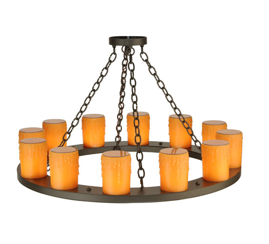 Meyda Tiffany Loxley 125431 Chandelier Light - Timeless Bronze