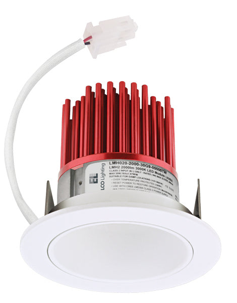 Elco Lighting E310C0835W2  Led Light Engine With Reflector Trim Recessed Light White