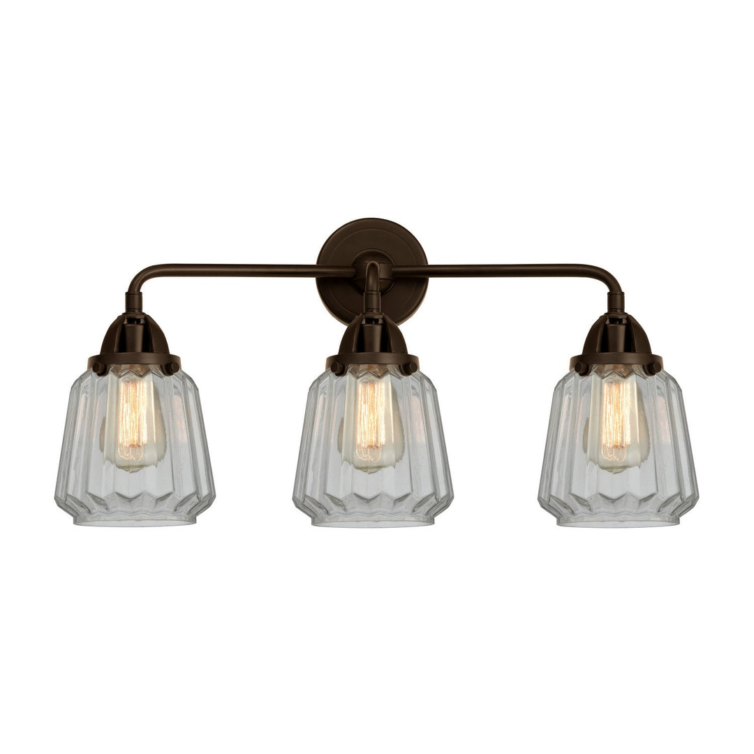 Innovations Nouveau 2 288-3W-OB-G142 Bath Vanity Light 24 in. wide - Oil Rubbed Bronze