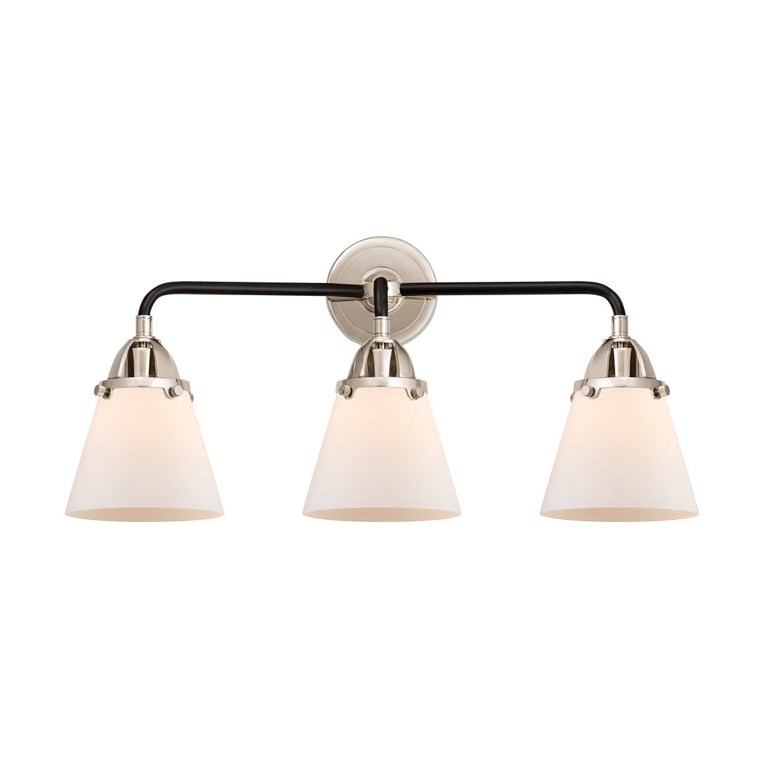 Innovations Nouveau 2 288-3W-BPN-G61 Bath Vanity Light 25 in. wide - Black Polished Nickel