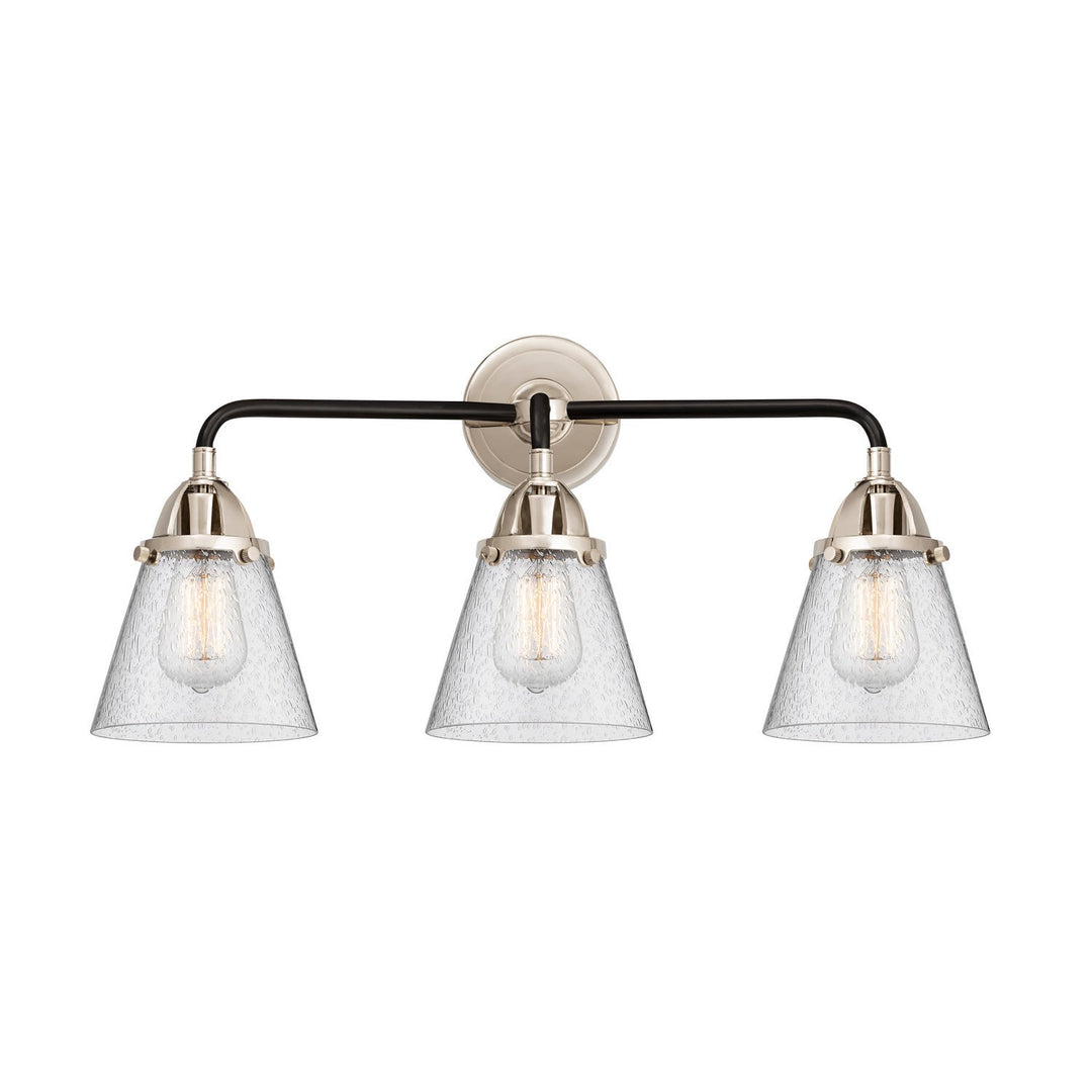 Innovations Nouveau 2 288-3W-BPN-G64 Bath Vanity Light 25 in. wide - Black Polished Nickel