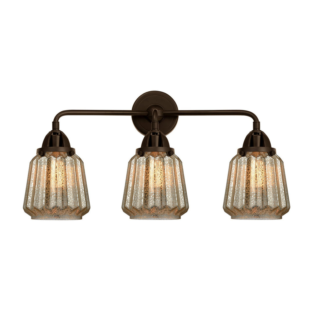 Innovations Nouveau 2 288-3W-OB-G146 Bath Vanity Light 24 in. wide - Oil Rubbed Bronze