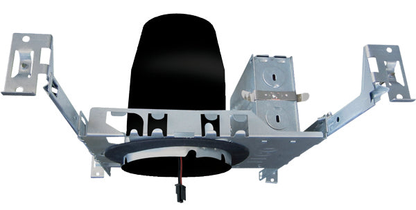 Elco Lighting E4LK88ICAD  Ic Airtight New Construction Housing For Architectural Led Engine Recessed Light Black