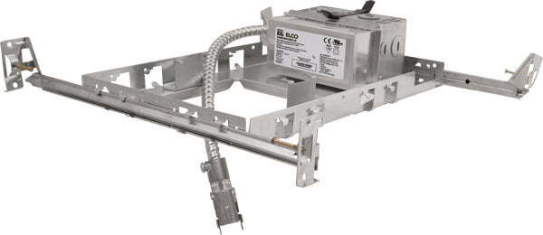 Elco Lighting E4SQLFU08D2  Plaster Frame With Driver Recessed Light Pewter, Nickel, Silver