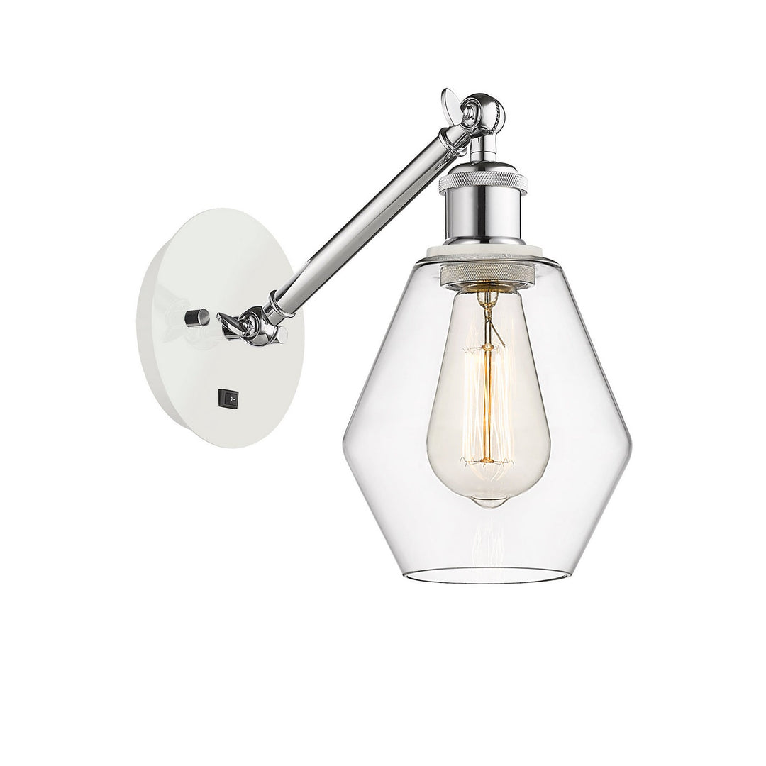 Innovations Ballston 317-1W-WPC-G652-6 Wall Sconce Light - White and Polished Chrome