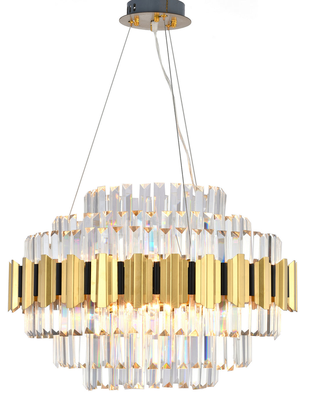 Bethel International GL417C24G Chandelier Light - Gold