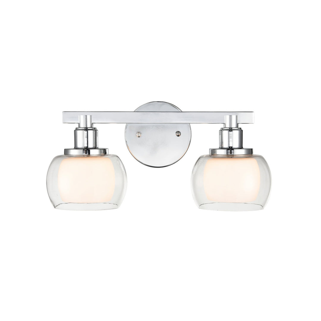 Innovations Cairo 330-2W-PC-CLW Bath Vanity Light 15 in. wide - Polished Chrome