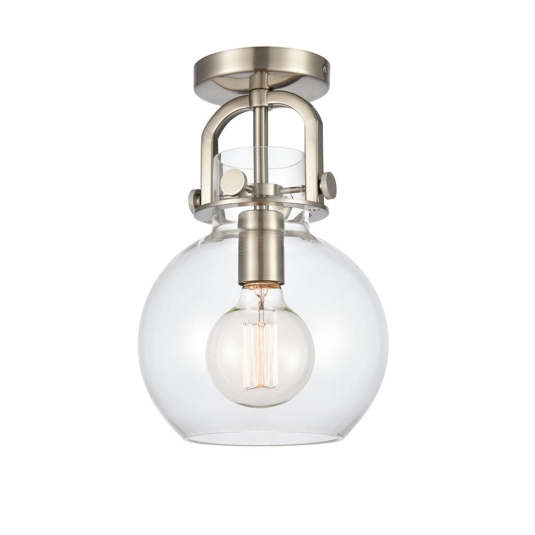 Innovations Newton 410-1F-SN-8CL-LED Ceiling Light - Brushed Satin Nickel