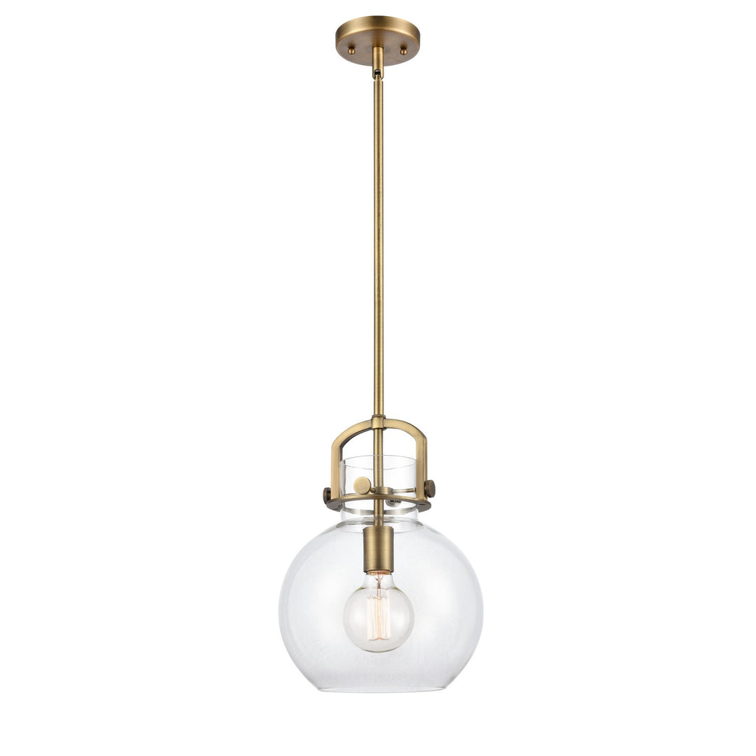 Innovations Newton 410-1S-BB-10CL-LED Pendant Light - Brushed Brass