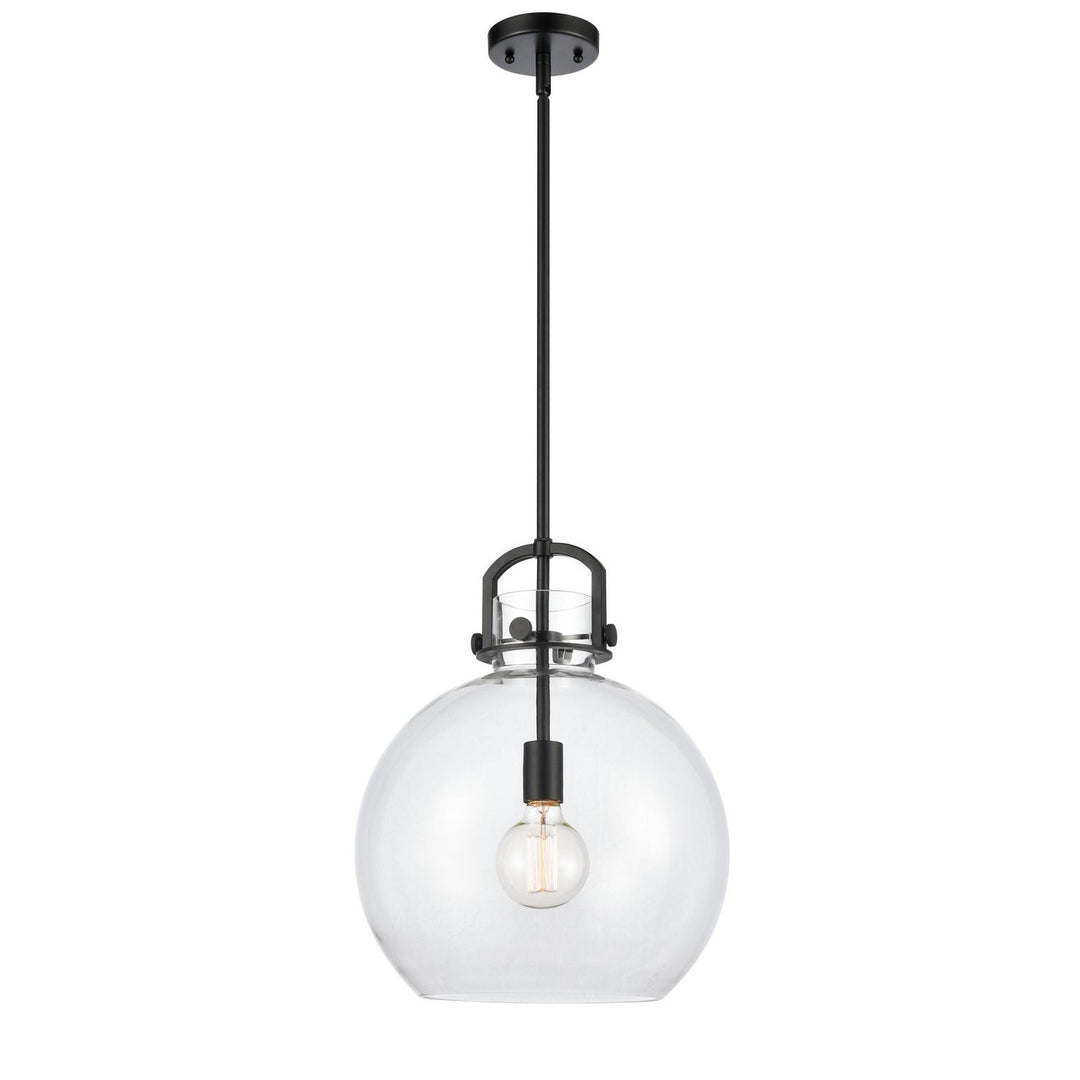 Innovations Newton 410-1S-BK-14CL-LED Pendant Light - Matte Black