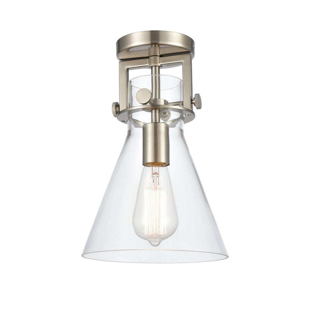 Innovations Newton 411-1F-SN-8CL-LED Ceiling Light - Brushed Satin Nickel