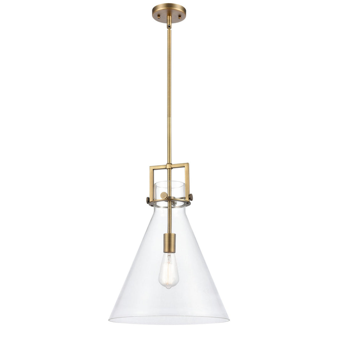 Innovations Newton 411-1S-BB-14CL-LED Pendant Light - Brushed Brass