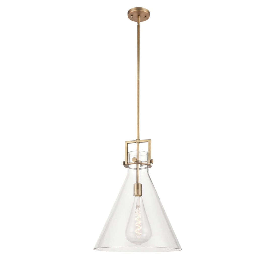 Innovations Newton 411-1S-BB-16CL Pendant Light - Brushed Brass
