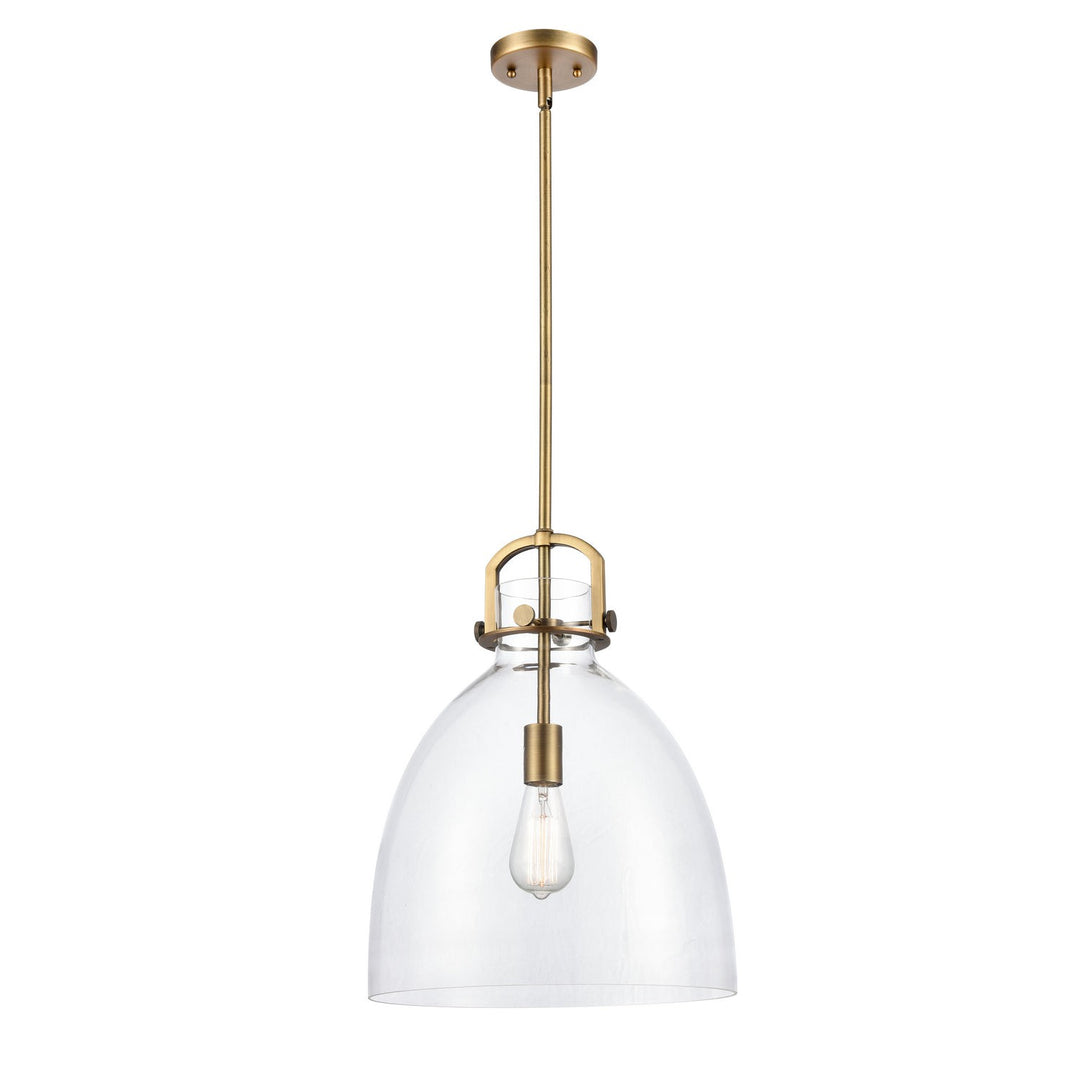 Innovations Newton 412-1S-BB-14CL-LED Pendant Light - Brushed Brass