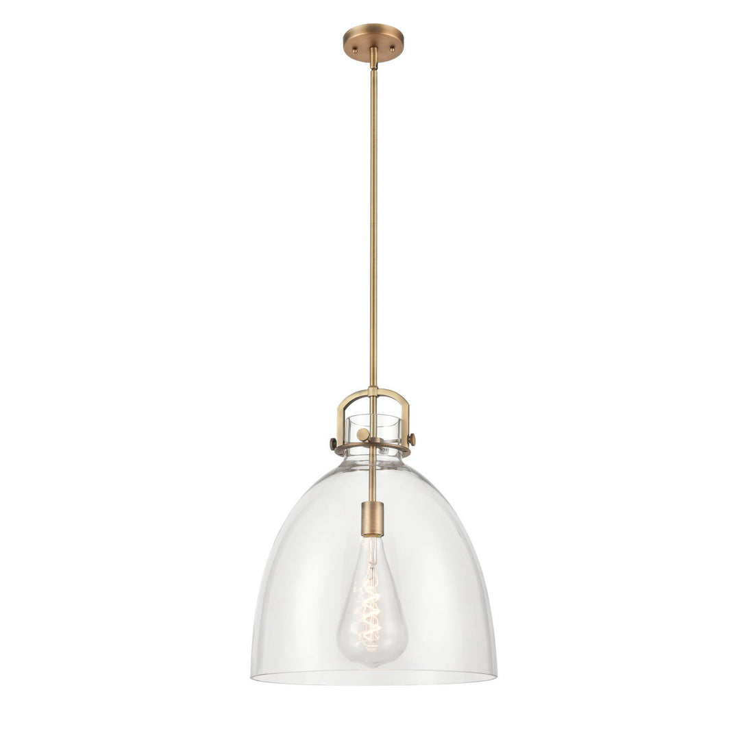 Innovations Newton 412-1S-BB-16CL Pendant Light - Brushed Brass