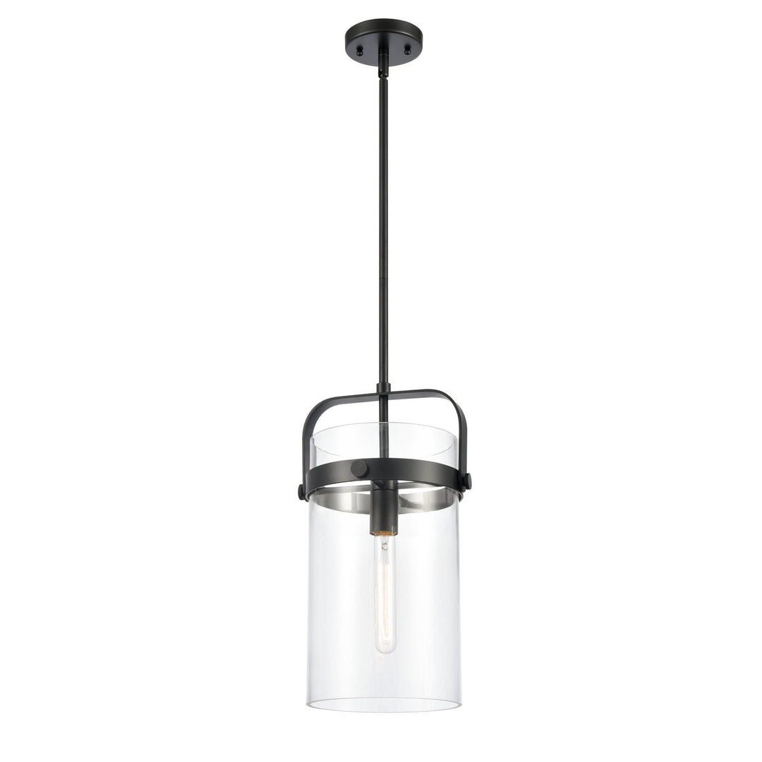 Innovations Restoration 413-1S-BK-8CL-LED Pendant Light - Matte Black