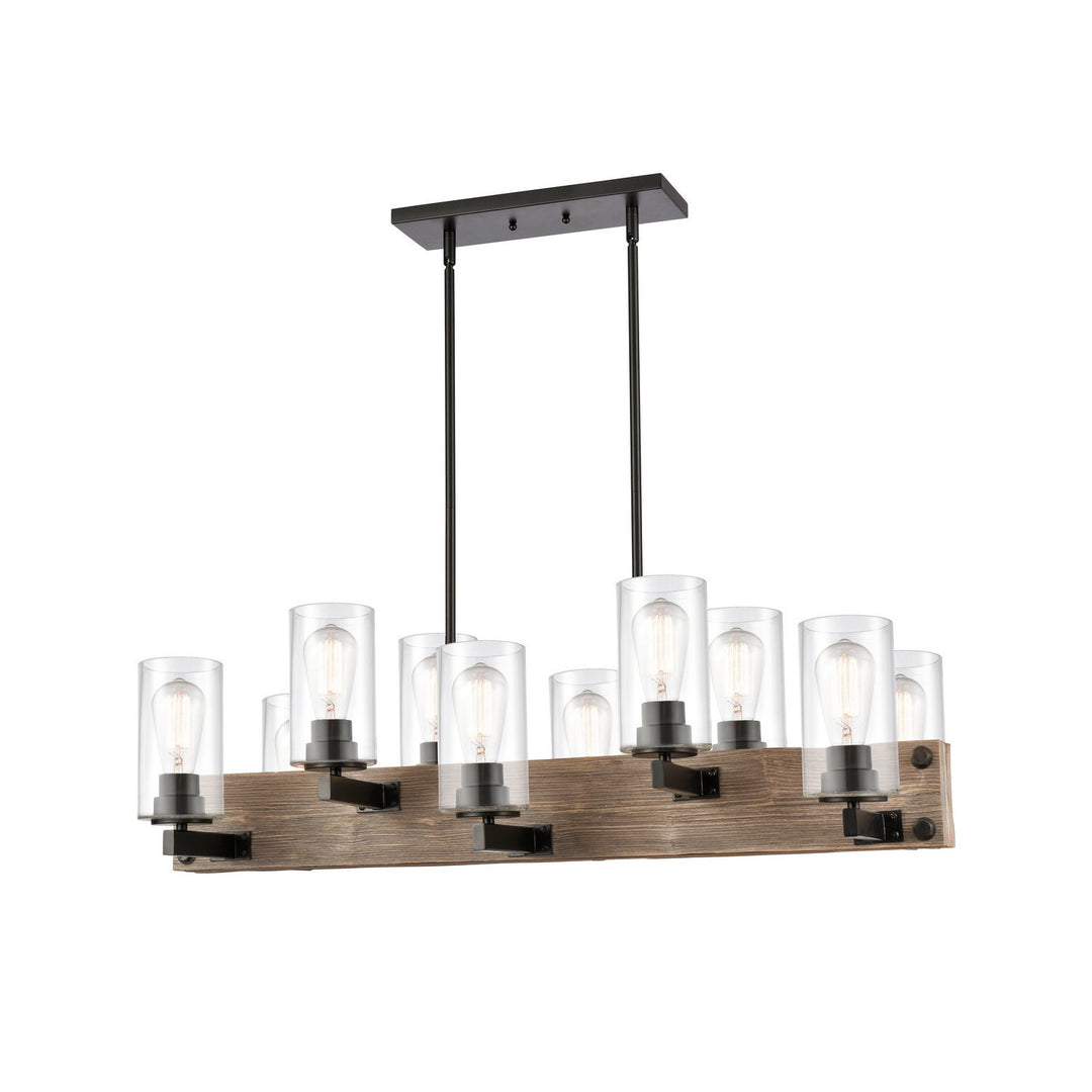 Innovations Diego 424-10CH-BK-G4452-LED Pendant Light - Matte Black