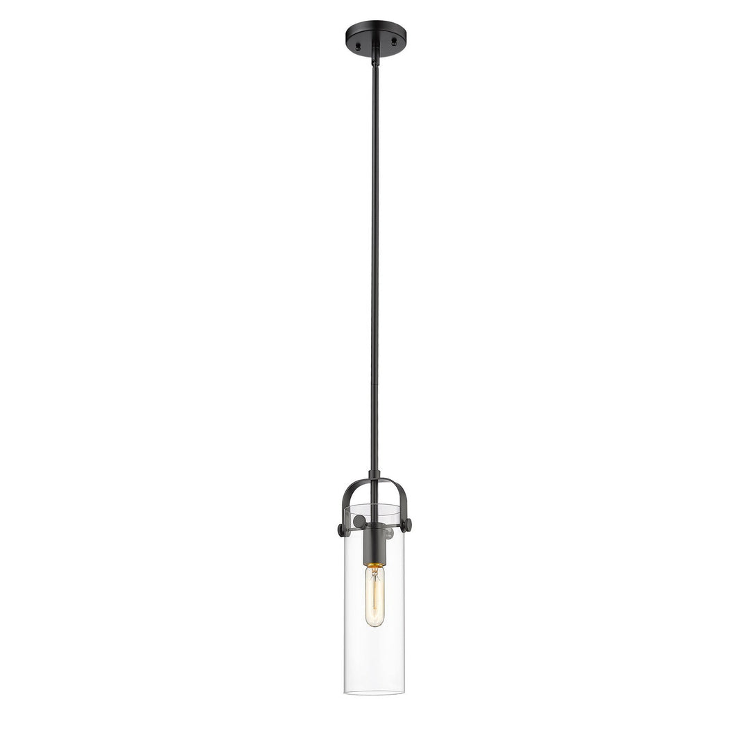 Innovations Pilaster 423-1S-BK-4CL Pendant Light - Matte Black