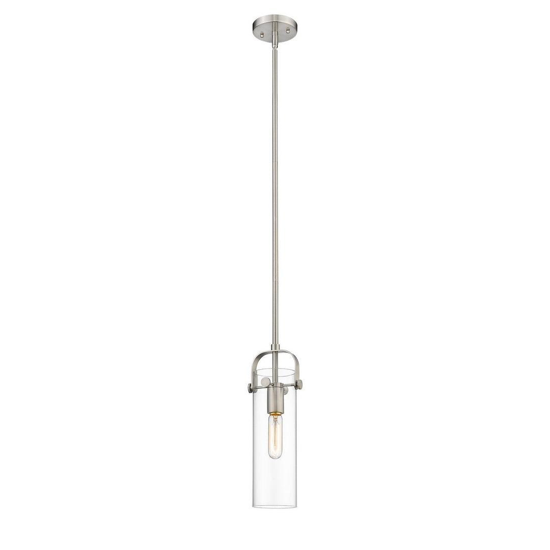 Innovations Pilaster 423-1S-SN-4CL Pendant Light - Brushed Satin Nickel