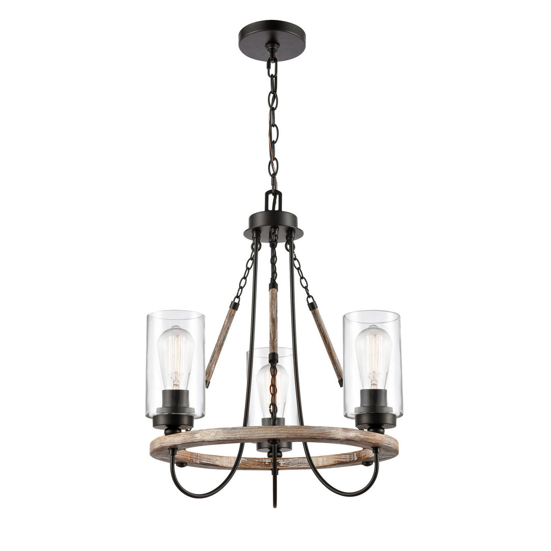 Innovations Paladin 442-3CR-BK-G4422 Chandelier Light - Matte Black