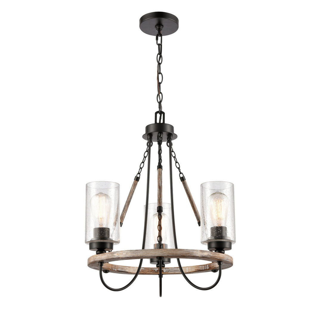 Innovations Paladin 442-3CR-BK-G4424 Chandelier Light - Matte Black