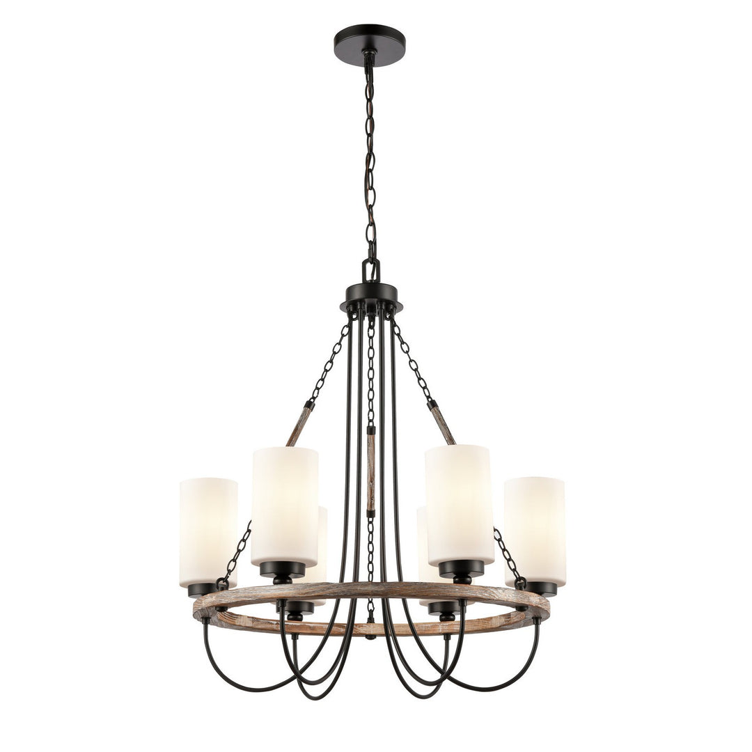 Innovations Paladin 442-6CR-BK-G4421 Chandelier Light - Matte Black