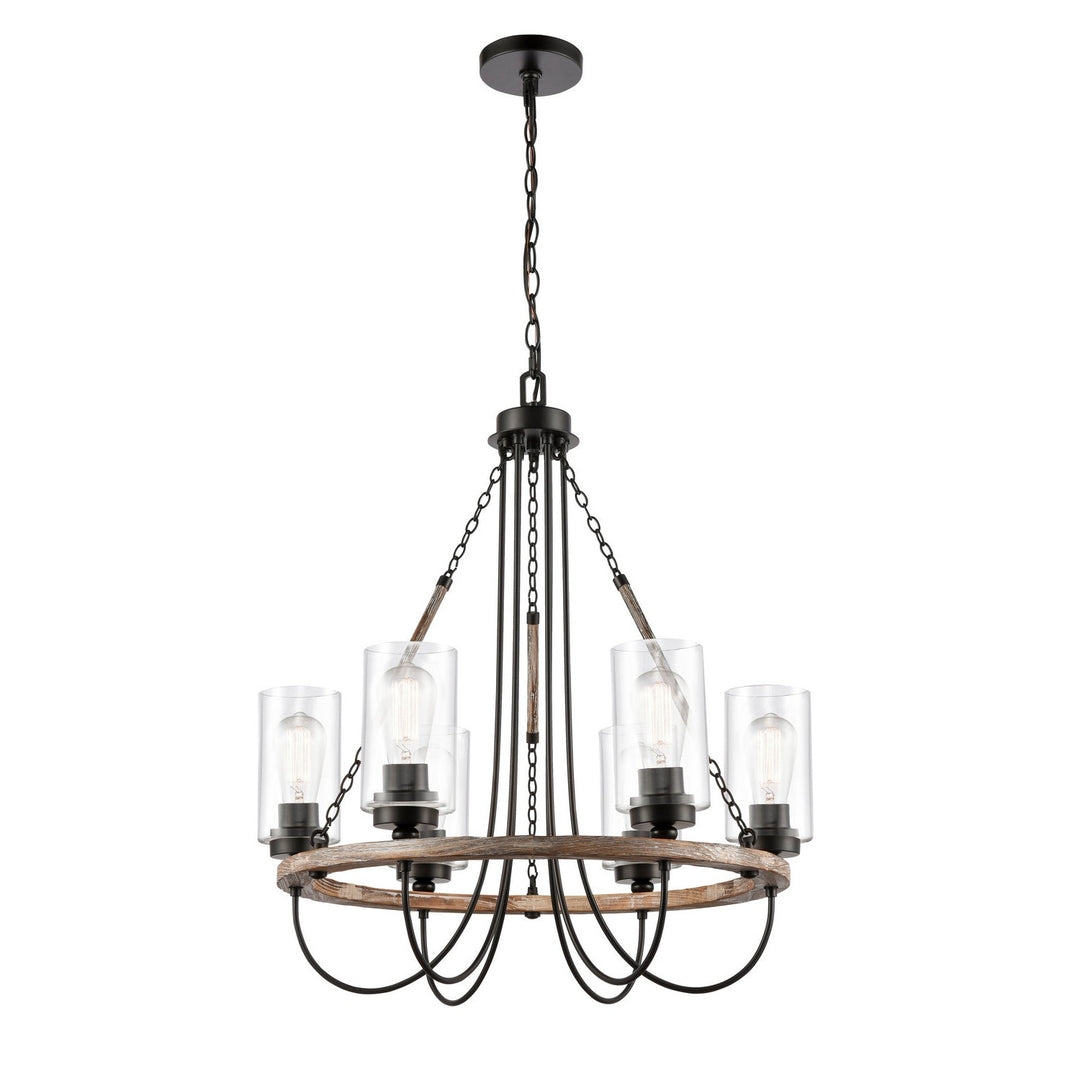 Innovations Paladin 442-6CR-BK-G4422-LED Chandelier Light - Matte Black