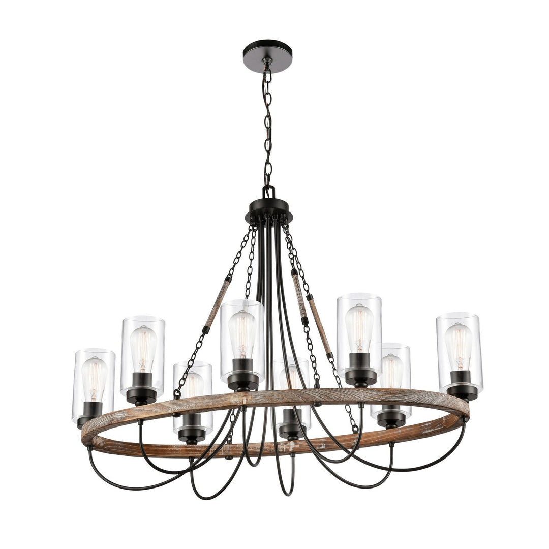 Innovations Paladin 442-8CR-BK-G4422 Chandelier Light - Matte Black