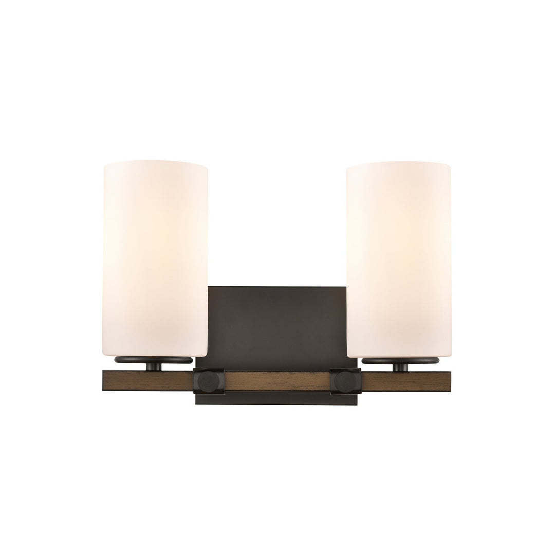 Innovations 445-2W-BK-G4451 Bath Vanity Light 13 in. wide - Matte Black