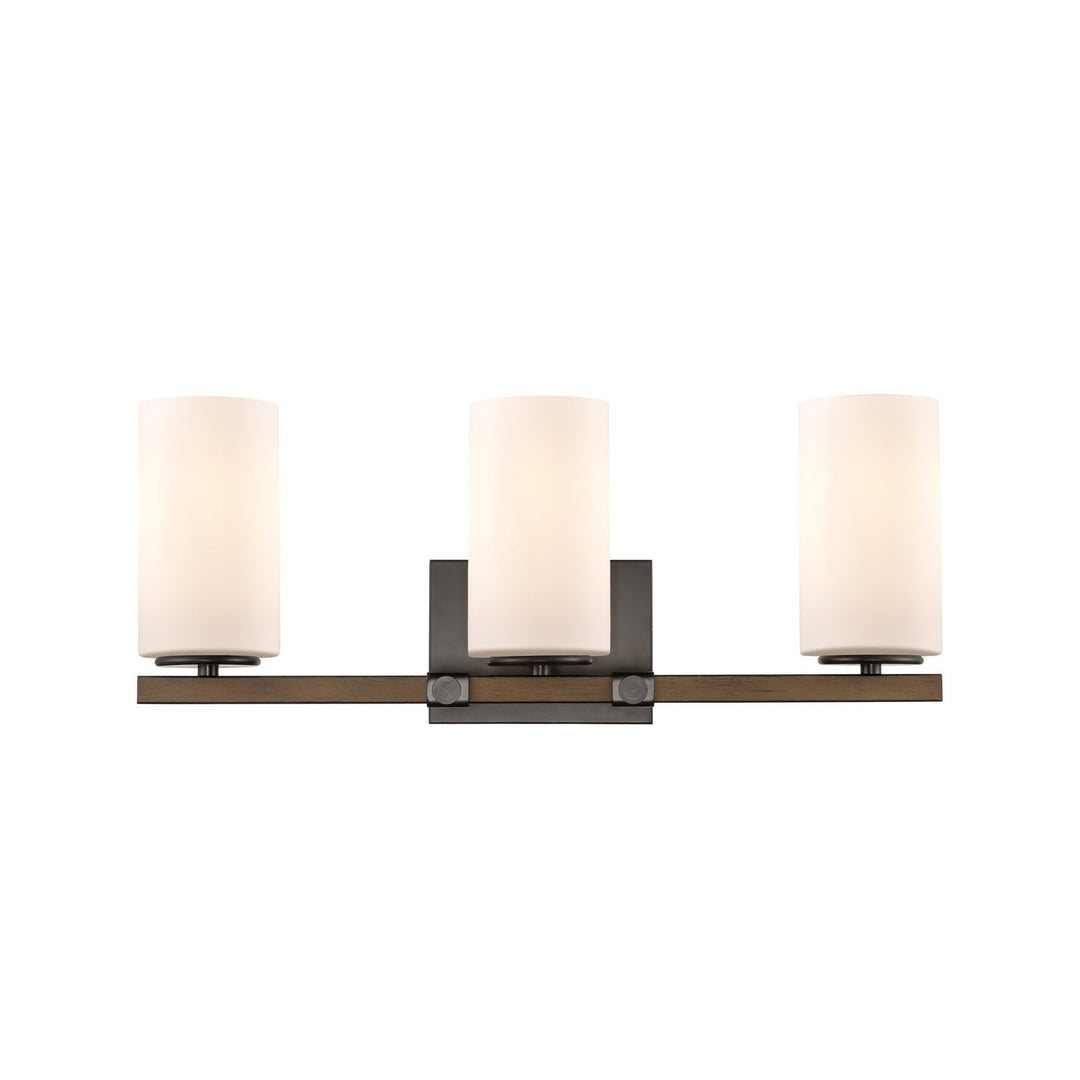 Innovations 445-3W-BK-G4451 Bath Vanity Light 23 in. wide - Matte Black