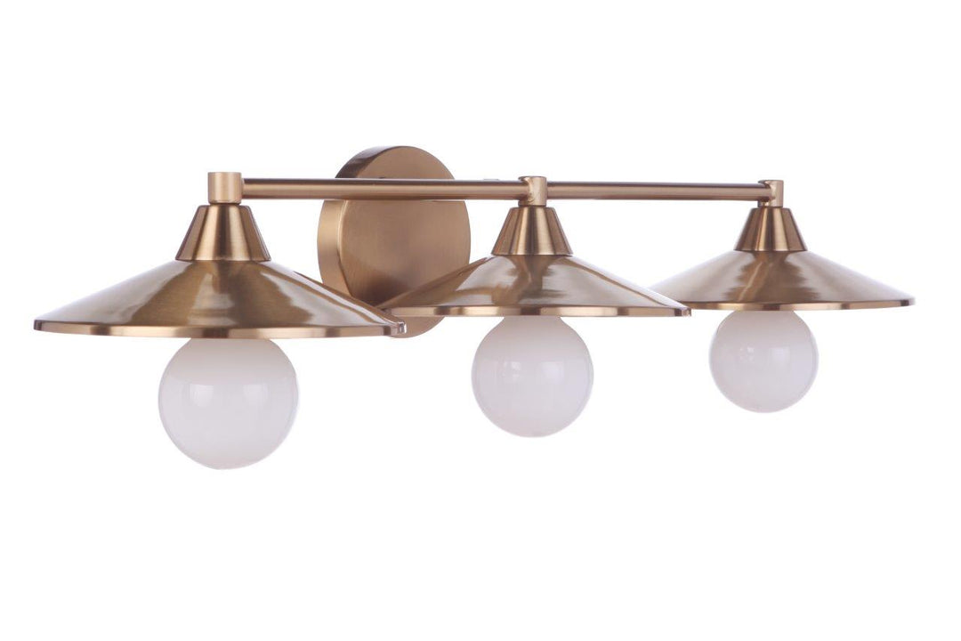 Craftmade Isaac 12529SB3 Bath Vanity Light 29 in. wide - Satin Brass