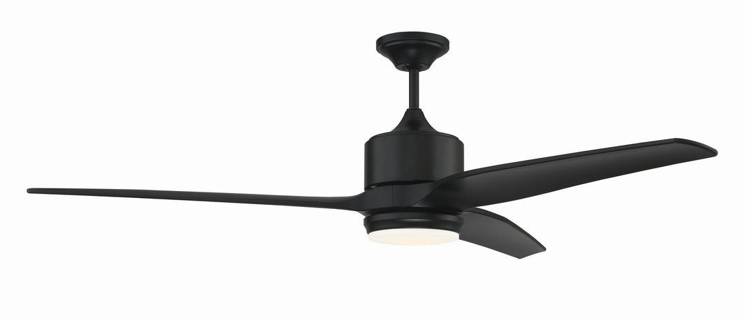 Craftmade Mobi Indoor/Outdoor MOB60FB3 Ceiling Fan 60 - Flat Black, Flat Black/Flat Black/