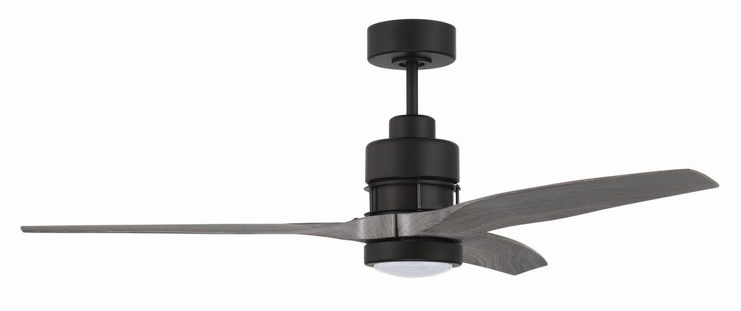 Craftmade Sonnet WiFi 52 SONWF52FB3-GWP Ceiling Fan 52 - Flat Black, Greywood/Greywood/