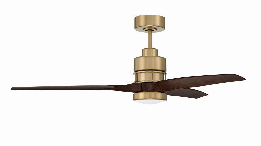 Craftmade Sonnet WiFi 52 SONWF52SB3-WALP Ceiling Fan 52 - Satin Brass, Walnut/Walnut/