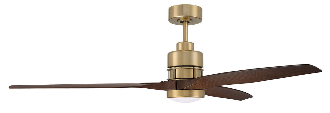 Craftmade Sonnet WiFi 60 SONWF60SB3-WALP Ceiling Fan 60 - Satin Brass, Walnut/Walnut/