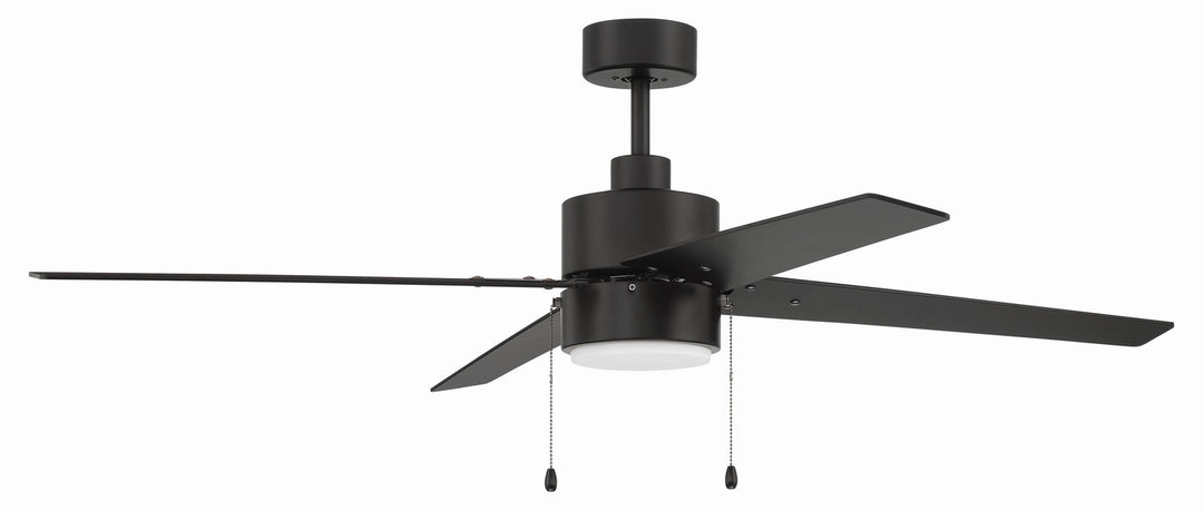 Craftmade Terie TER52FB4 Ceiling Fan 52 - Flat Black, Flat Black/Greywood/