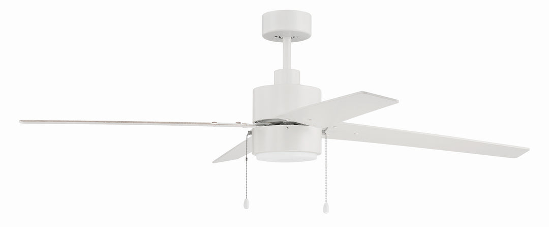 Craftmade Terie TER52W4 Ceiling Fan 52 - White, White/Washed Oak/