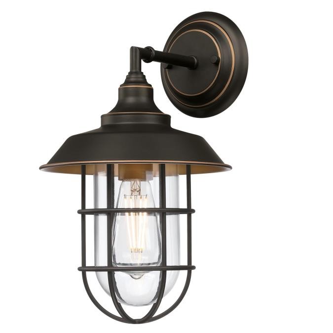 Westinghouse Lighting 6121600  Iron Hill Outdoor Black-Bronze With Highlights