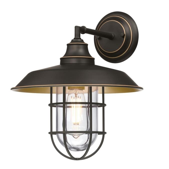 Westinghouse Lighting 6121700  Iron Hill Outdoor Black-Bronze With Highlights