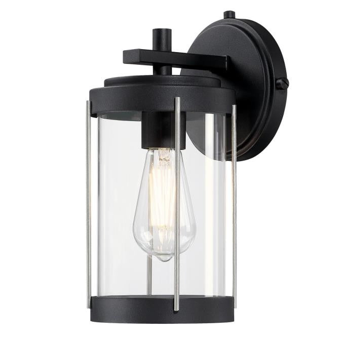 Westinghouse Lighting 6122100  Kezia Outdoor Textured Black With Industrial Steel Accents