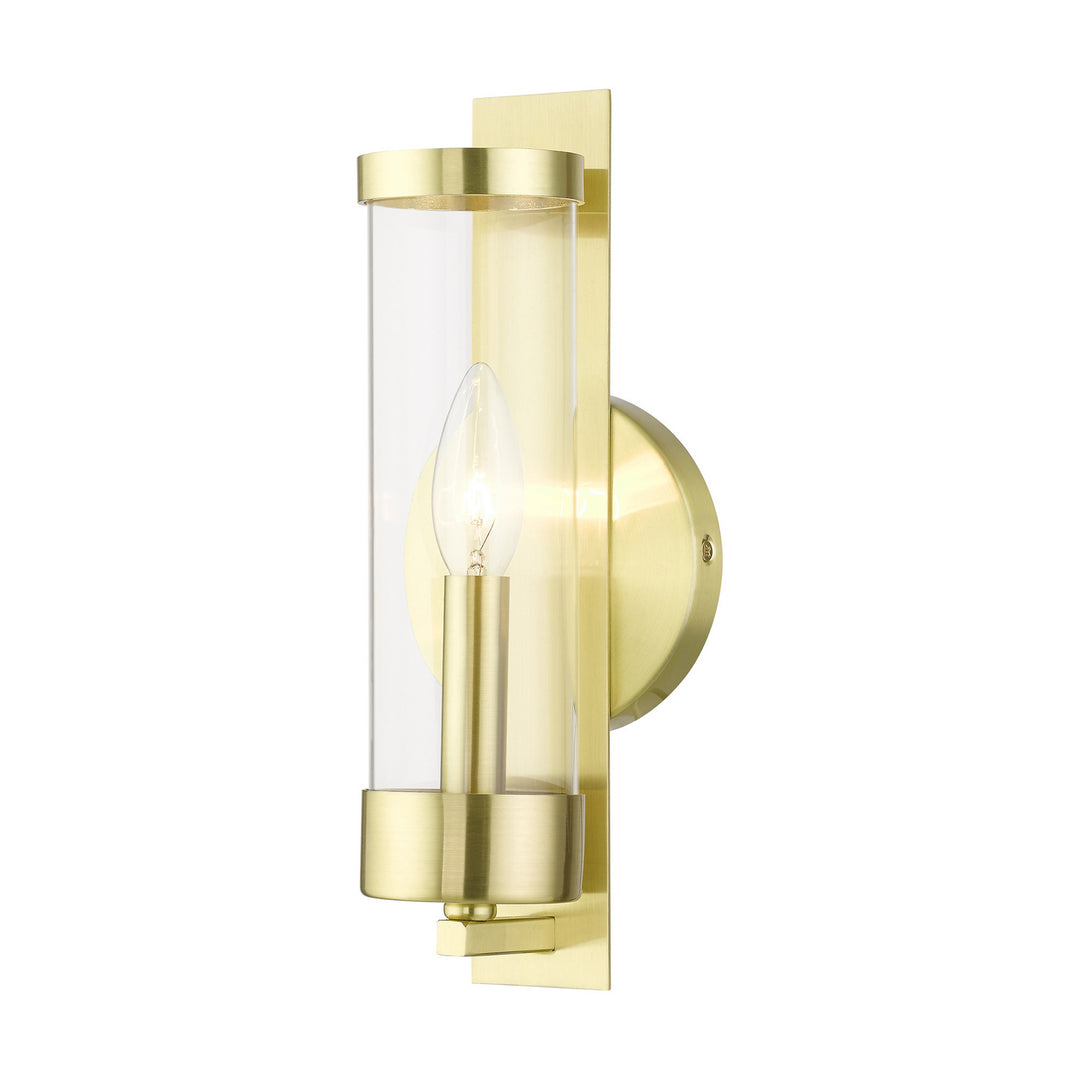 Livex Castleton 10141-12 Wall Sconce Light - Satin Brass