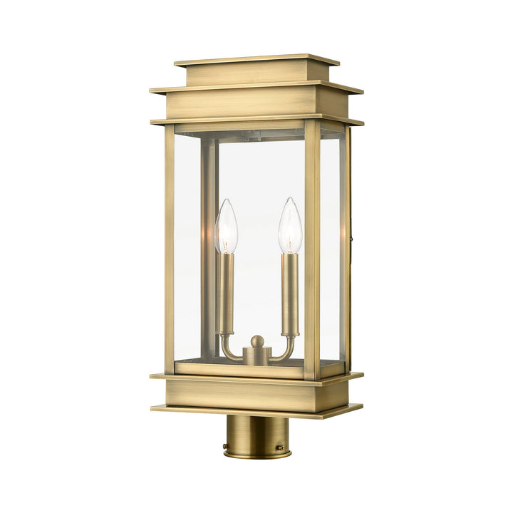 Livex Lighting 2017-01  Princeton Outdoor Antique Brass