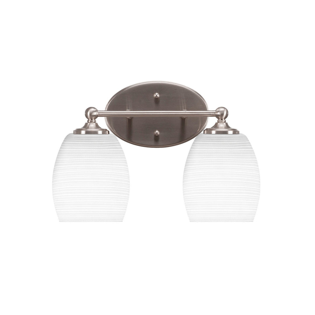 Toltec Capri 5912-bn-4021 Bath Vanity Light 14 in. wide - Brushed Nickel