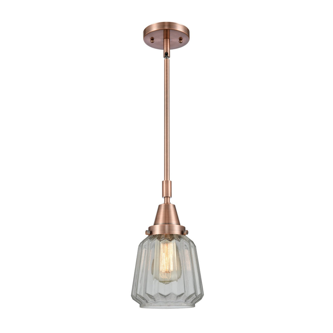 Innovations Caden 447-1S-AC-G142 Pendant Light - Antique Copper