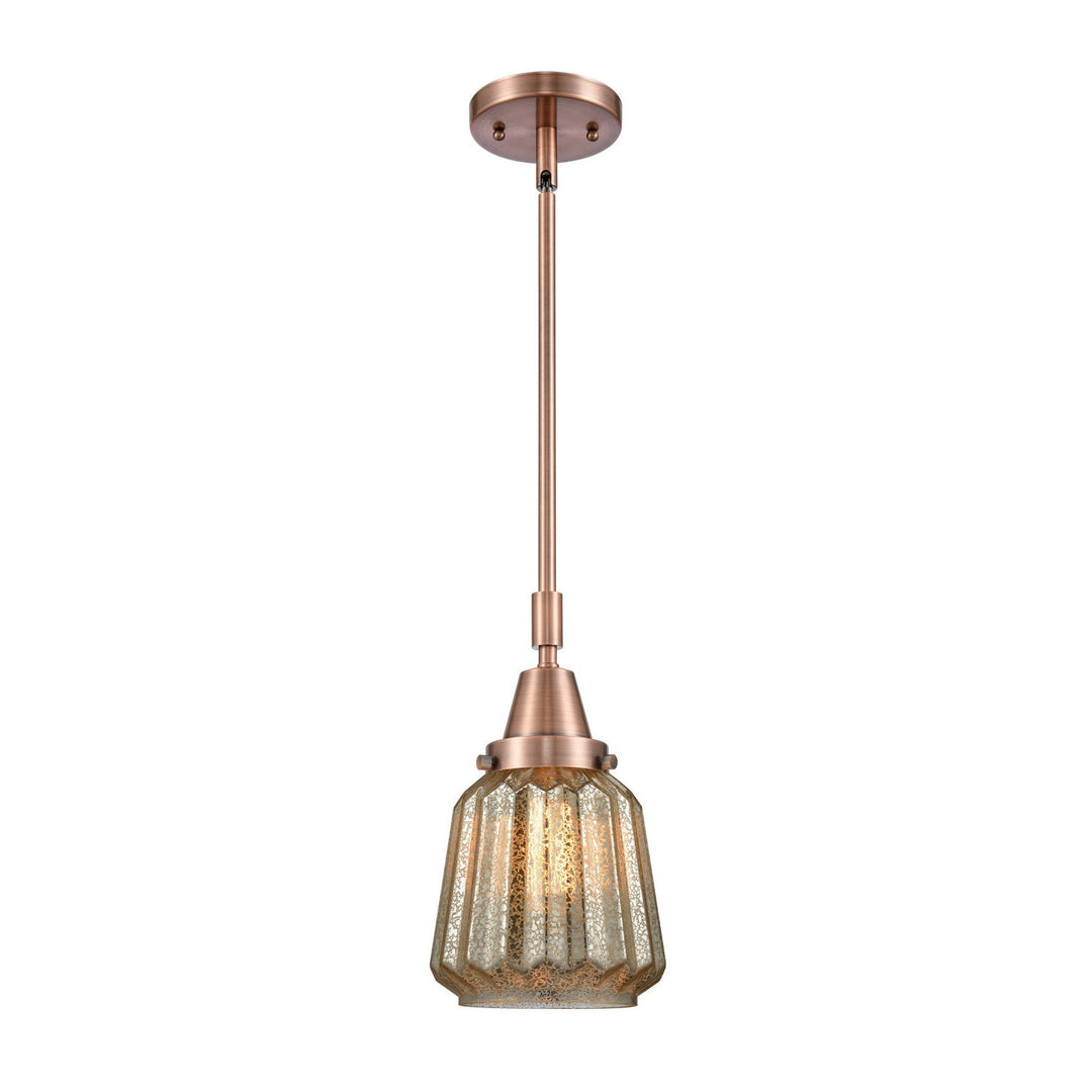 Innovations Caden 447-1S-AC-G146 Pendant Light - Antique Copper