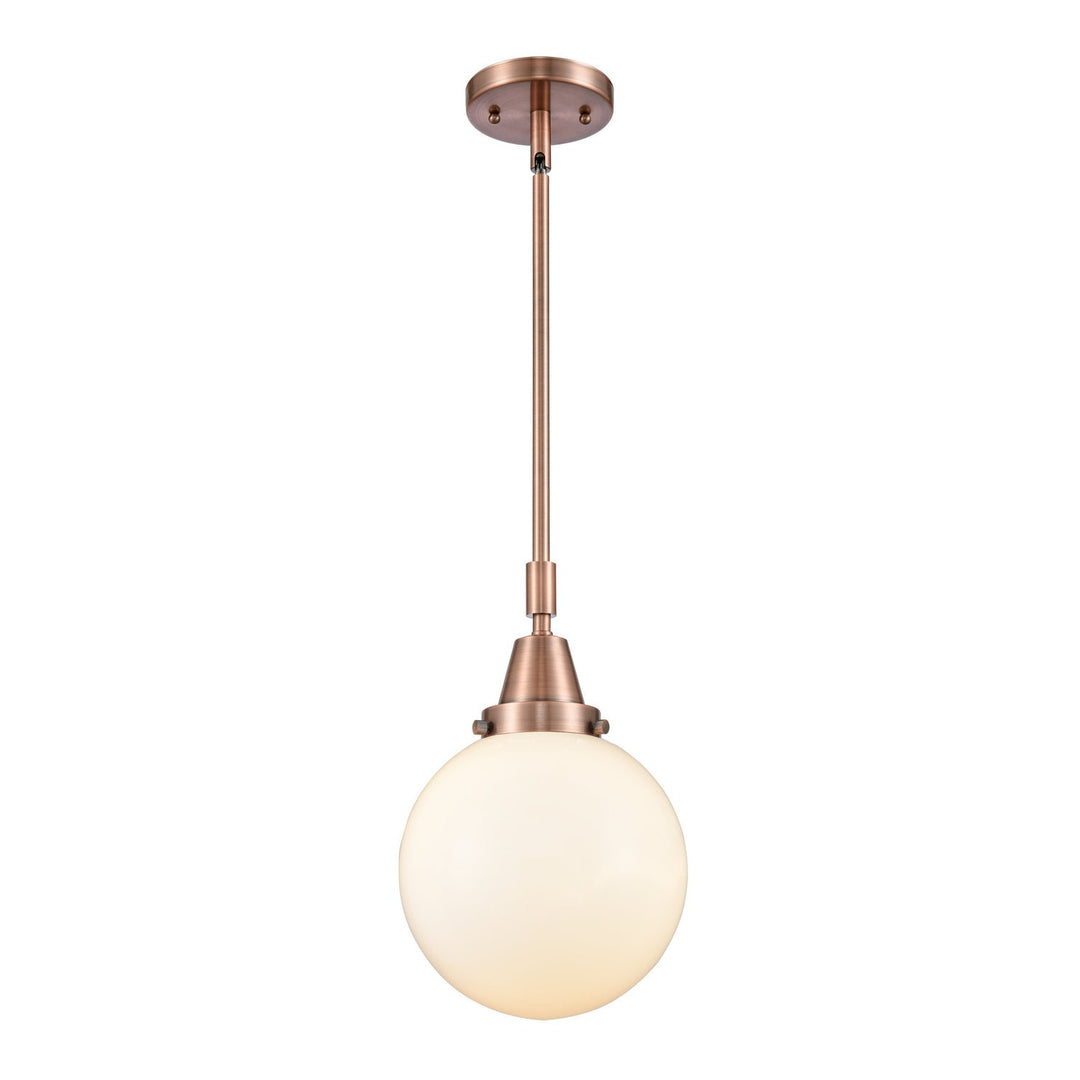 Innovations Caden 447-1S-AC-G201-8 Pendant Light - Antique Copper