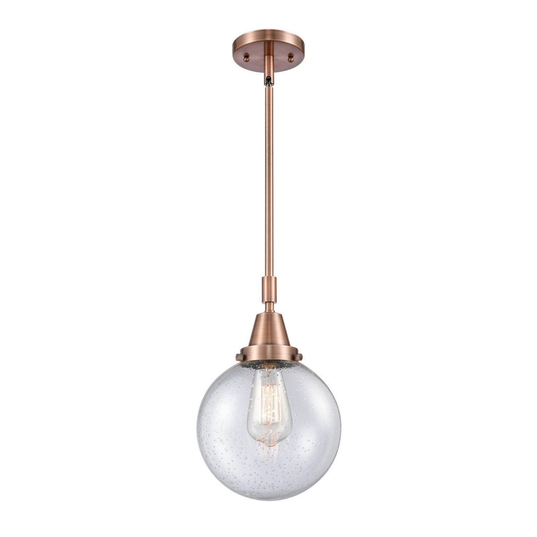 Innovations Caden 447-1S-AC-G204-8 Pendant Light - Antique Copper