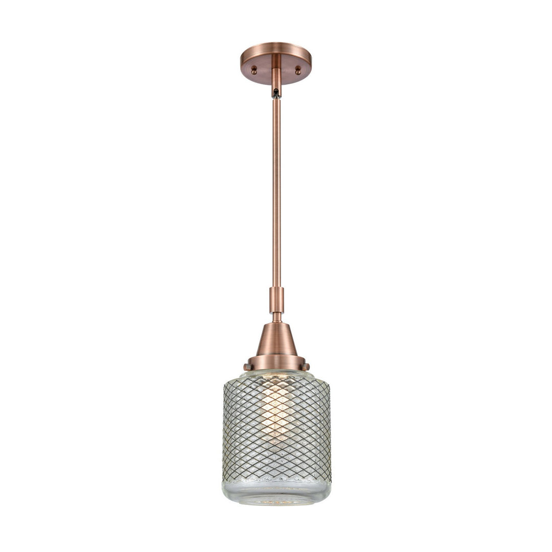 Innovations Caden 447-1S-AC-G262 Pendant Light - Antique Copper