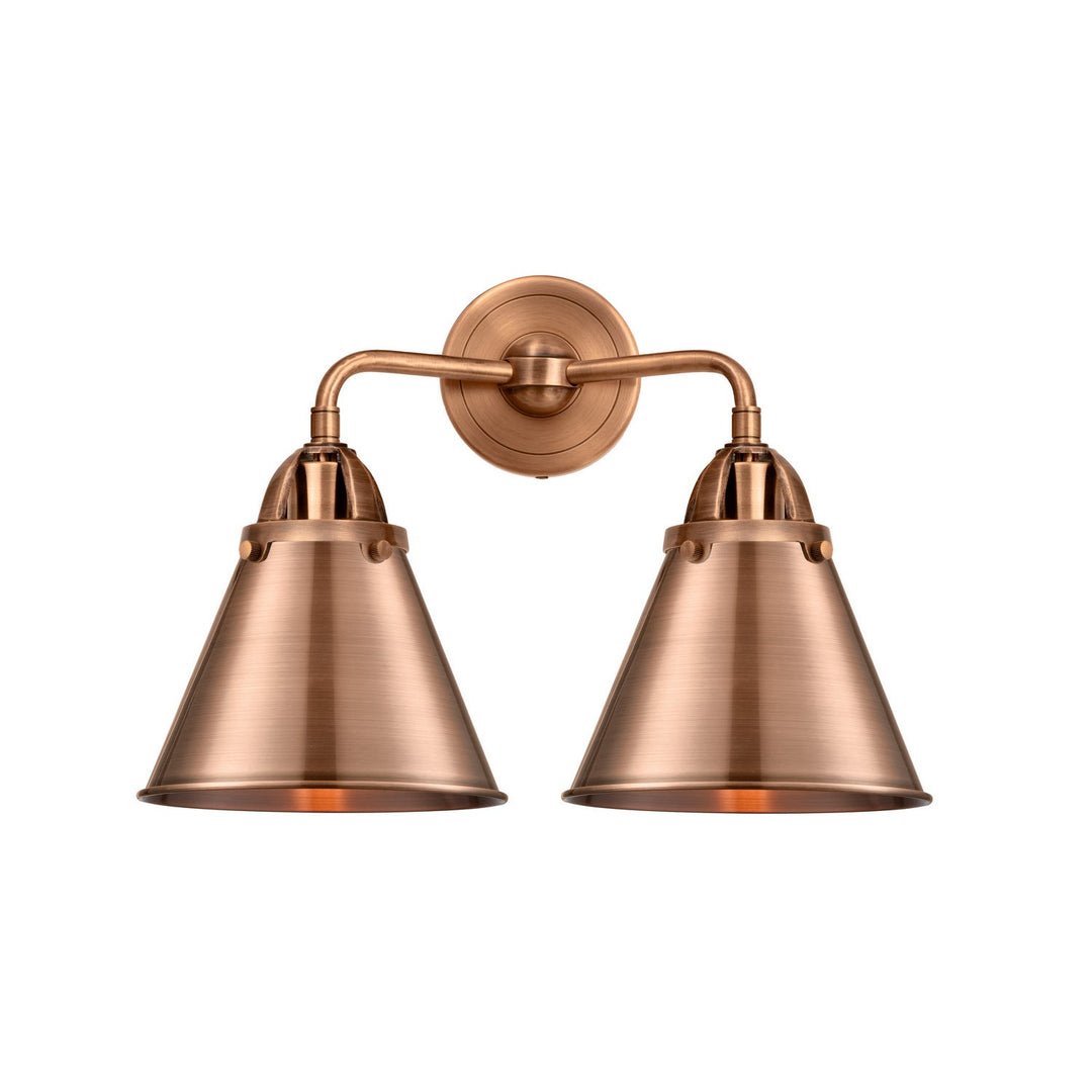 Innovations Nouveau 2 288-2W-AC-M13-AC-LED Bath Vanity Light 16 in. wide - Antique Copper